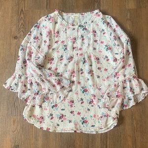 Cream Floral Matilda Jane Top
